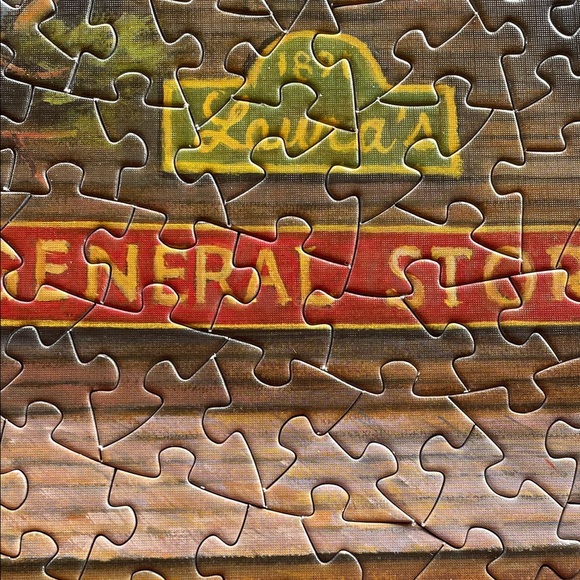 Spilsbury 500-Piece Puzzle - Laura’s General Store with Classic Yellow Car - Picture 10 of 10